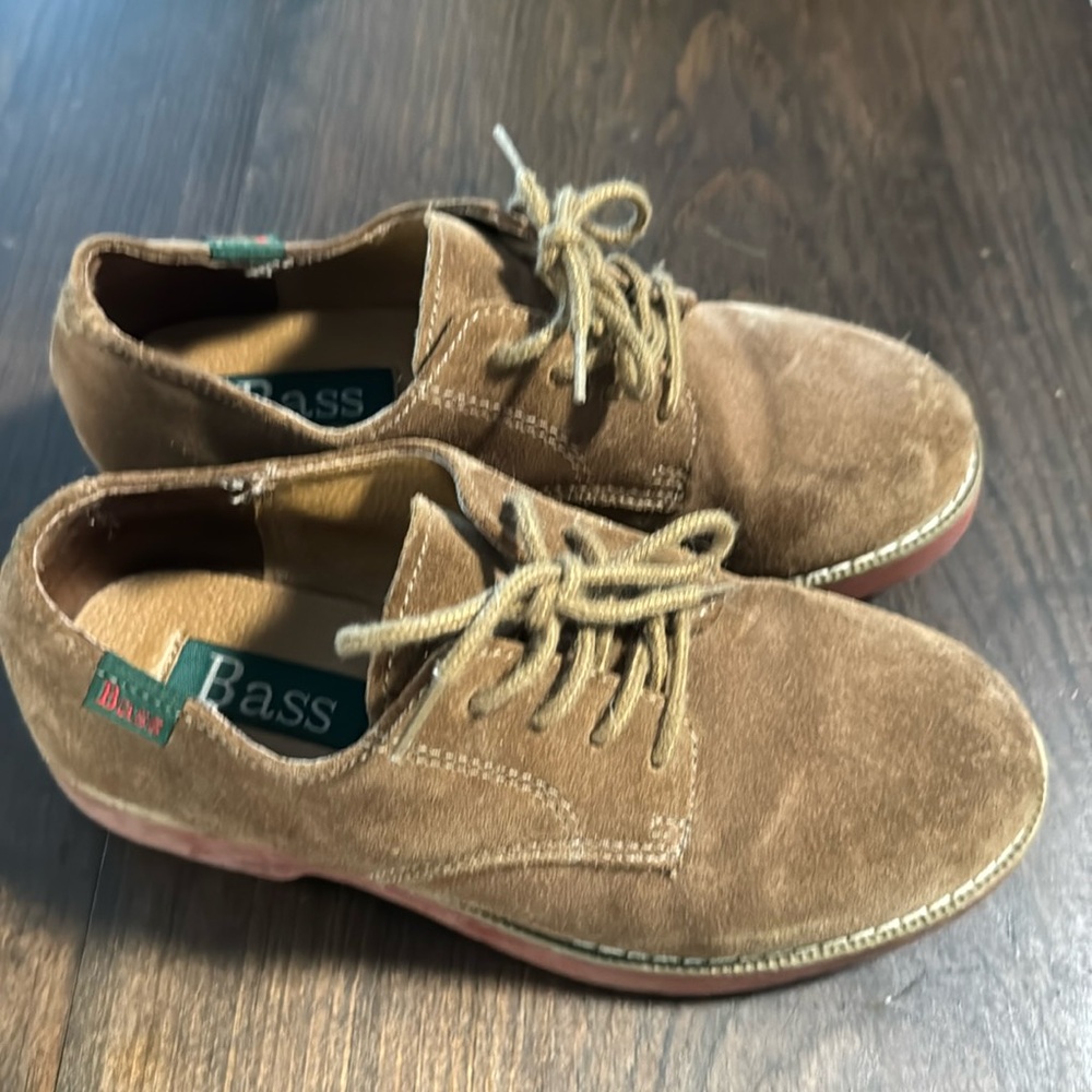 Bass boys oxfords size 1 brown